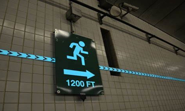 地下鉄輸送における自発光材料の応用